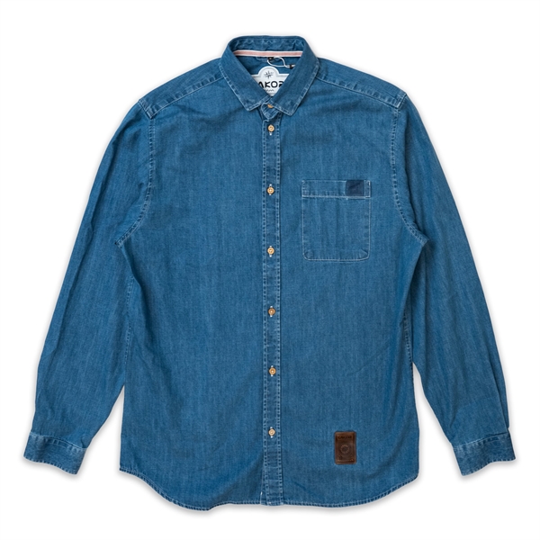 Lakor Organic denim shirt (medium blue)